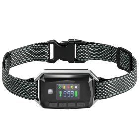 GPS Dog Training Collar IP67 Waterproof E Collar Remote Rechargeable Black